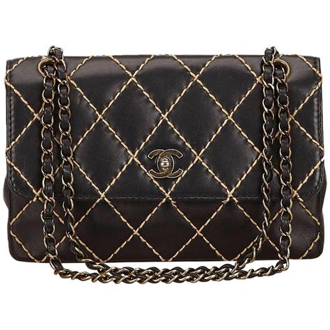 chanel wild stitch flap bag|Chanel wild stitch leather tote.